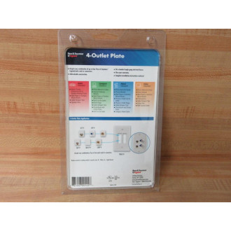 Pass & Seymour TPDC4-WV 4-Outlet Plate TPDC4WV (Pack of 10) Pass & Seymour TPDC4-WV 4-Outlet Plate TPDC4WV (Pack of 10)