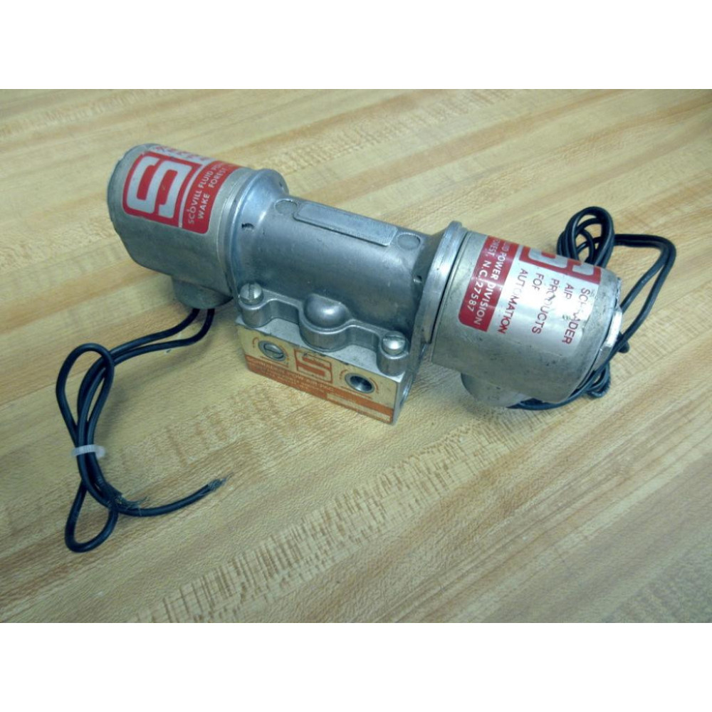 Schrader 31500-8110 Double Solenoid Valve WPow-Air-Pac 315008110 - Used Schrader 31500-8110 Double Solenoid Valve WPow-Air-Pac 315008110 - Used
