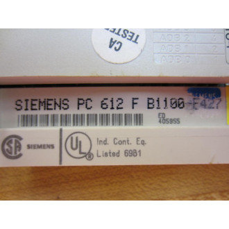 Siemens PC 612 F B1100-F427 HX 3A5 Module 6ES5451-4UA13 - Used
