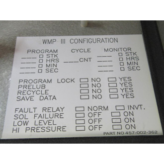 Trabon 163-310-000 Maxi-Monitor Controller Enclosure Only - Used
