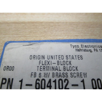 TycoAmp 1-604102-1 Terminal Block FB 6 (Pack of 88) - New No Box