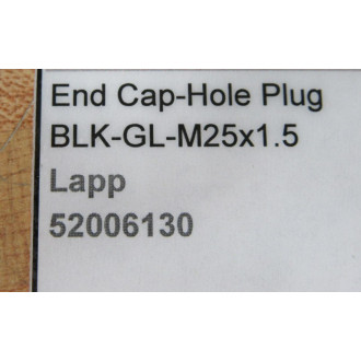 Lapp 52006130 End Cap-Hole Plug (Pack of 57) - New No Box Lapp 52006130 End Cap-Hole Plug (Pack of 57) - New No Box