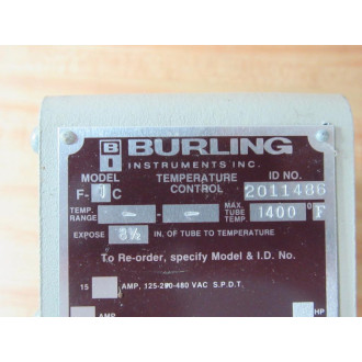 Burling Instrument Company F-1C Temperature Control F1C Beige - Used Burling Instrument Company F-1C Temperature Control F1C Beige - Used