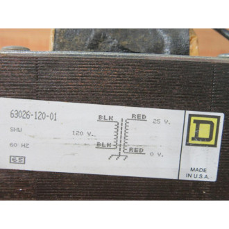Square D 63026-120-01 Transformer 6302612001 - Used