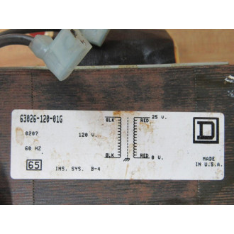 Square D 63026-120-01G Transformer 6302612001G - Used