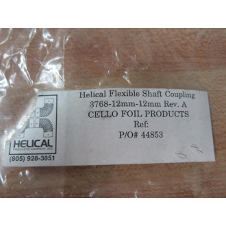 Helical 3768-12mm-12mm Flexible Shaft Coupling 376812mm12mm