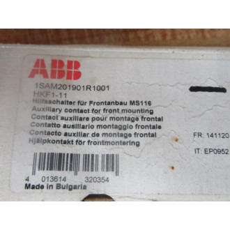Asea Brown Boveri 1SAM201901R1001 Auxiliary Contact HKF1-11 (Pack of 4)