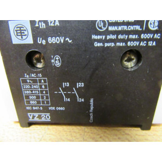 Telemecanique VZ20 Schneider Auxiliary Contact 055197 - New No Box