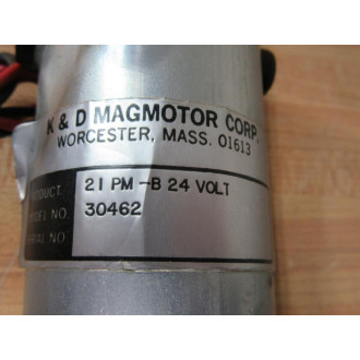 K&D Magmotor 30462 Servo Motor 21 PM-B 24 Volt - Used