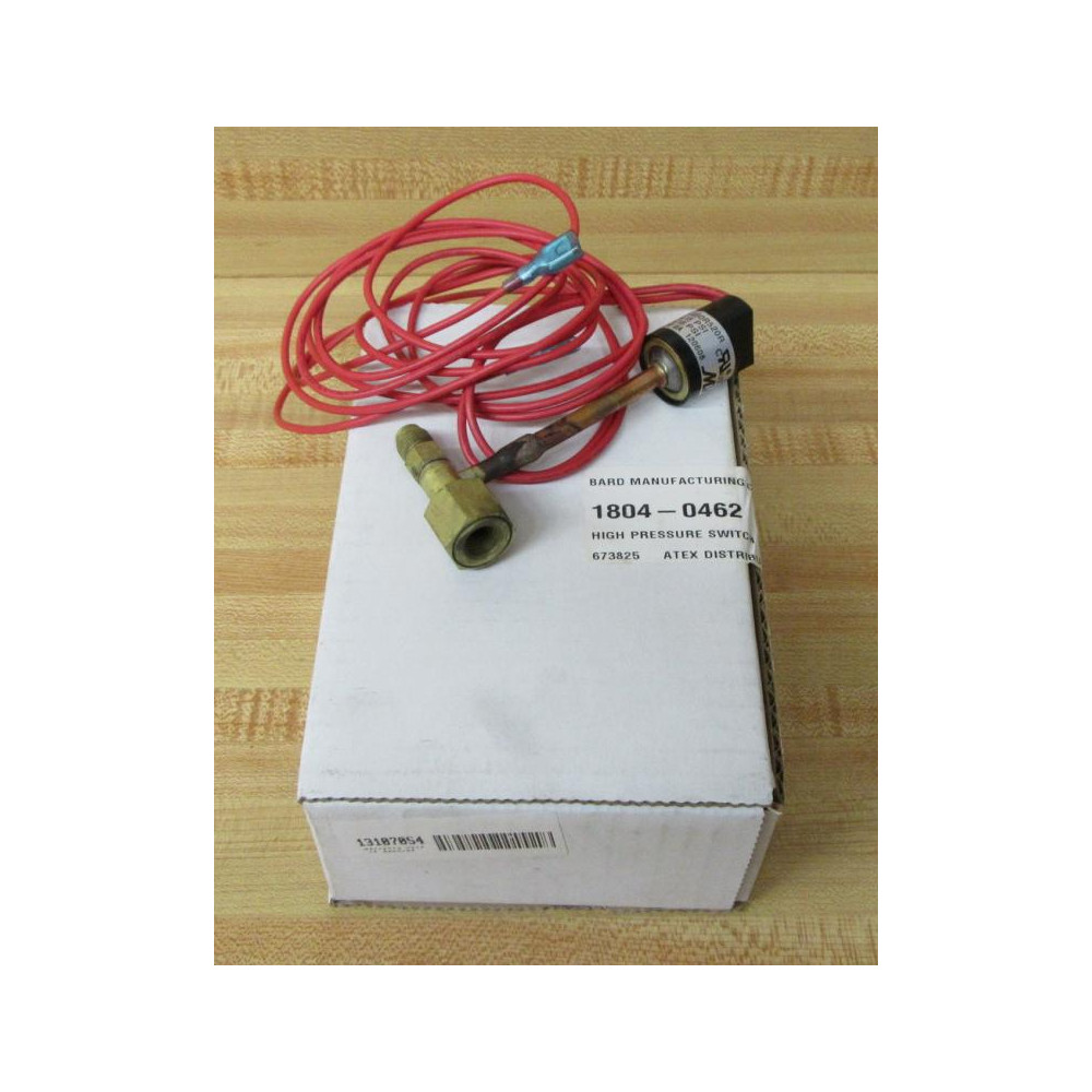 Bard Manufacturing 1804-0462 High Pressure Switch 18040462 Bard Manufacturing 1804-0462 High Pressure Switch 18040462
