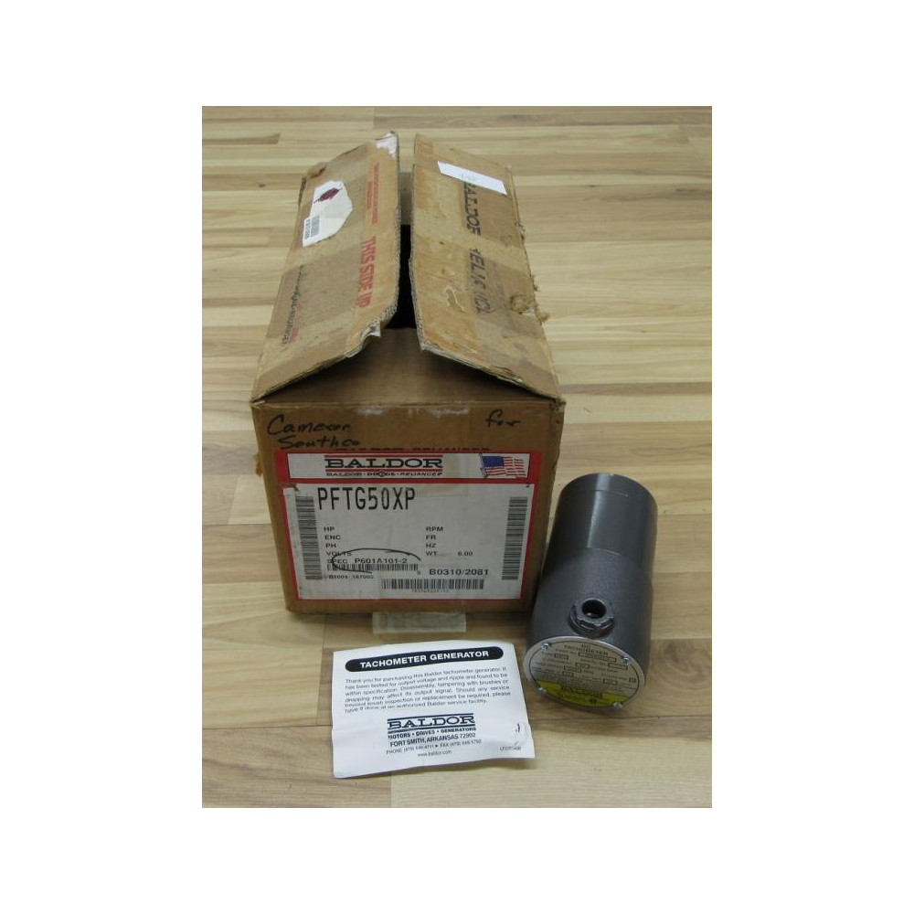 Baldor PFTG50XP DC Tachometer P 601A101-2 Baldor PFTG50XP DC Tachometer P 601A101-2