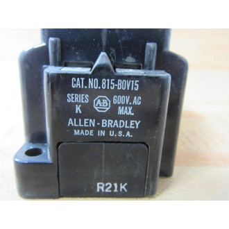 Allen Bradley 815-BOV15 Overload Relay 815-B0V15 - Used