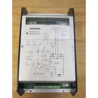 Siemens MINIREG F10 Current Control Field Supply 6RA8222-8PA0 - Used