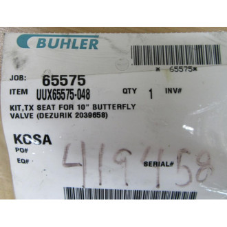 DeZurik 2039658 TX Seat Kit UUX65575-048 - New No Box