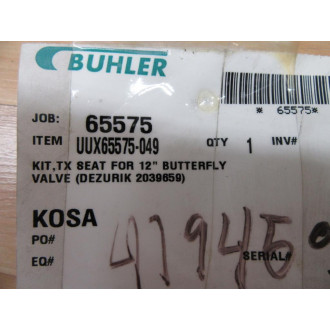 DeZurik 2039659R000 TX Seat Kit UUX65575-049 - New No Box