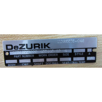 DeZurik 2039655R000 Deflection Cone UUX65575-046 - New No Box