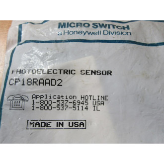 Honeywell  Micro Switch CP18RAAD2 Photoelectric Sensor