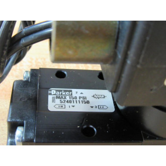 Parker 524011115B 3-Way 2-Pos SolenoidSPR RET Valve Parker 524011115B 3-Way 2-Pos SolenoidSPR RET Valve