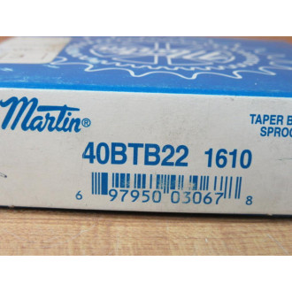 Martin 40BTB22 1610 Taper Bushed Sprocket 40BTB221610