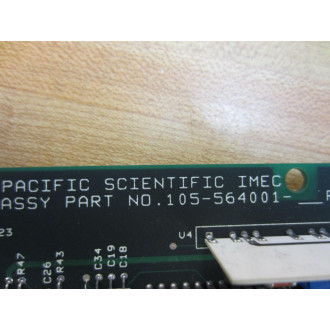 Pacific Scientific 105-564001-01 IMEC Interface Board 155-564001-04 - Used