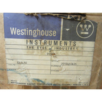 Westinghouse KA241S 1-70599 Switchboard Meter 291B460A26 Westinghouse KA241S 1-70599 Switchboard Meter 291B460A26