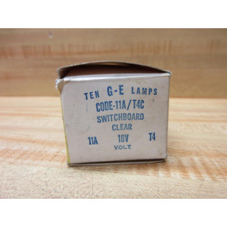 General Electric 11AT4C GE Miniature Lamp Bulb GE18V (Pack of 10)
