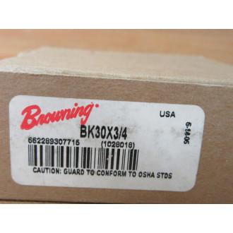 Browning BK30X34 Single Groove BK Pulley BK30X34 Browning BK30X34 Single Groove BK Pulley BK30X34