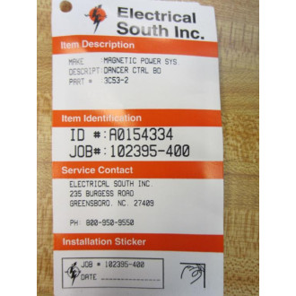 Magnetic Power 3C53-2 Dancer Control Board 3C532 ID: A0154334 - Refurbished