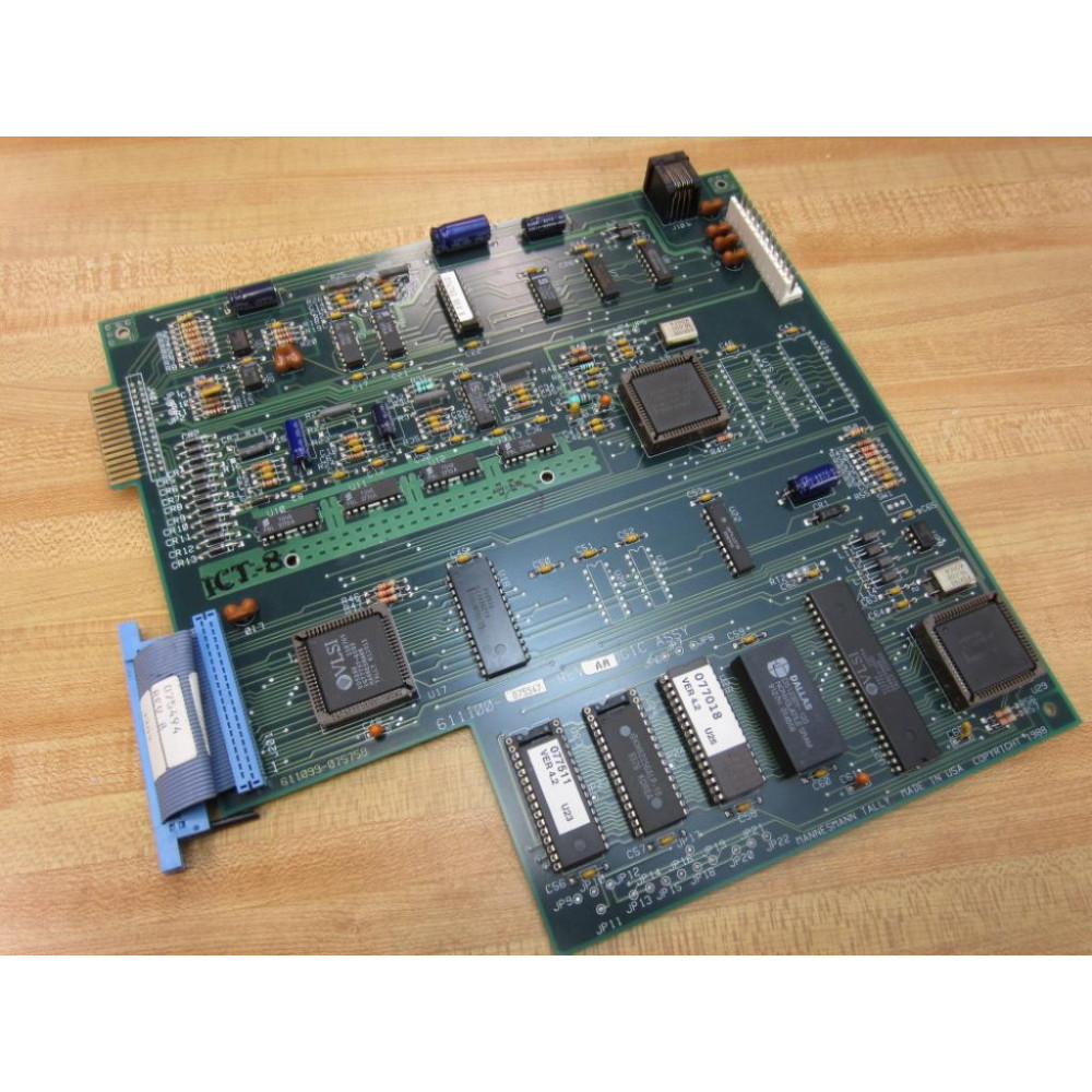 Mannesmann Tally 611100-075547 Logic Assy Board 611099-075758 - Used Mannesmann Tally 611100-075547 Logic Assy Board 611099-075758 - Used