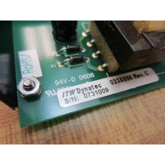 ITW Dynatec 033X056 Temperature Control Board Rev.C - Used