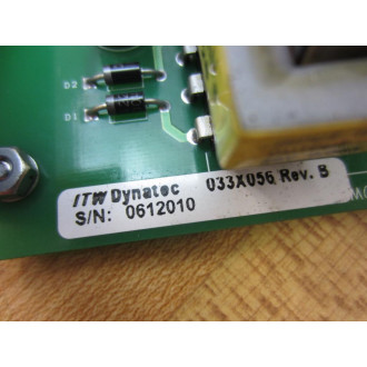 ITW Dynatec 033X056 Temperature Control Board Rev.B - Used