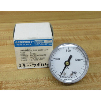 Ashcroft 20W1005-H-02B 200-AFM Gauge 20W1005H02B200AFM