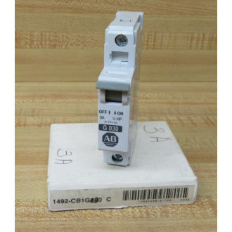 Allen Bradley 1492-CB1G030 Breaker 3A Ser C