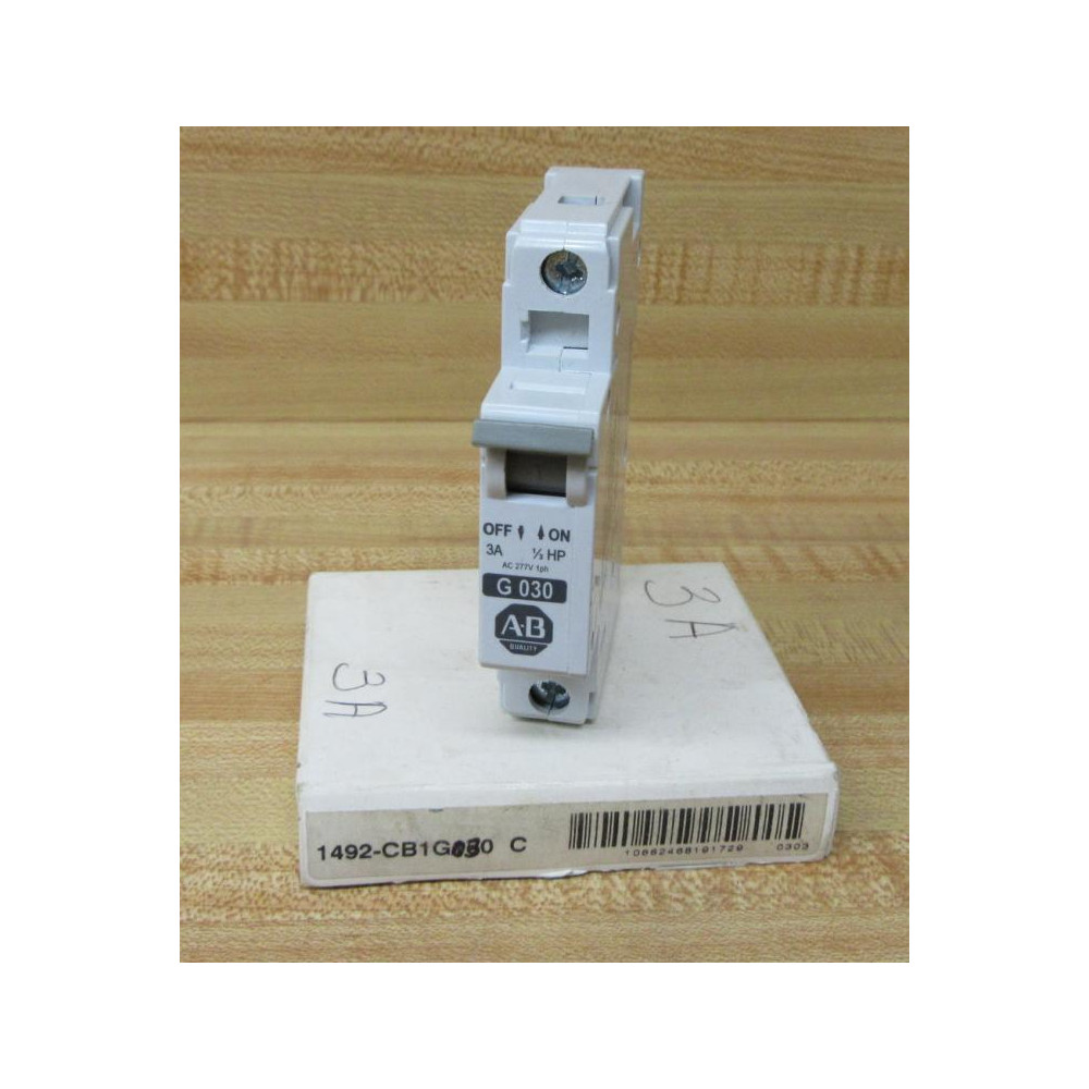 Allen Bradley 1492-CB1G030 Breaker 3A Ser C Allen Bradley 1492-CB1G030 Breaker 3A Ser C