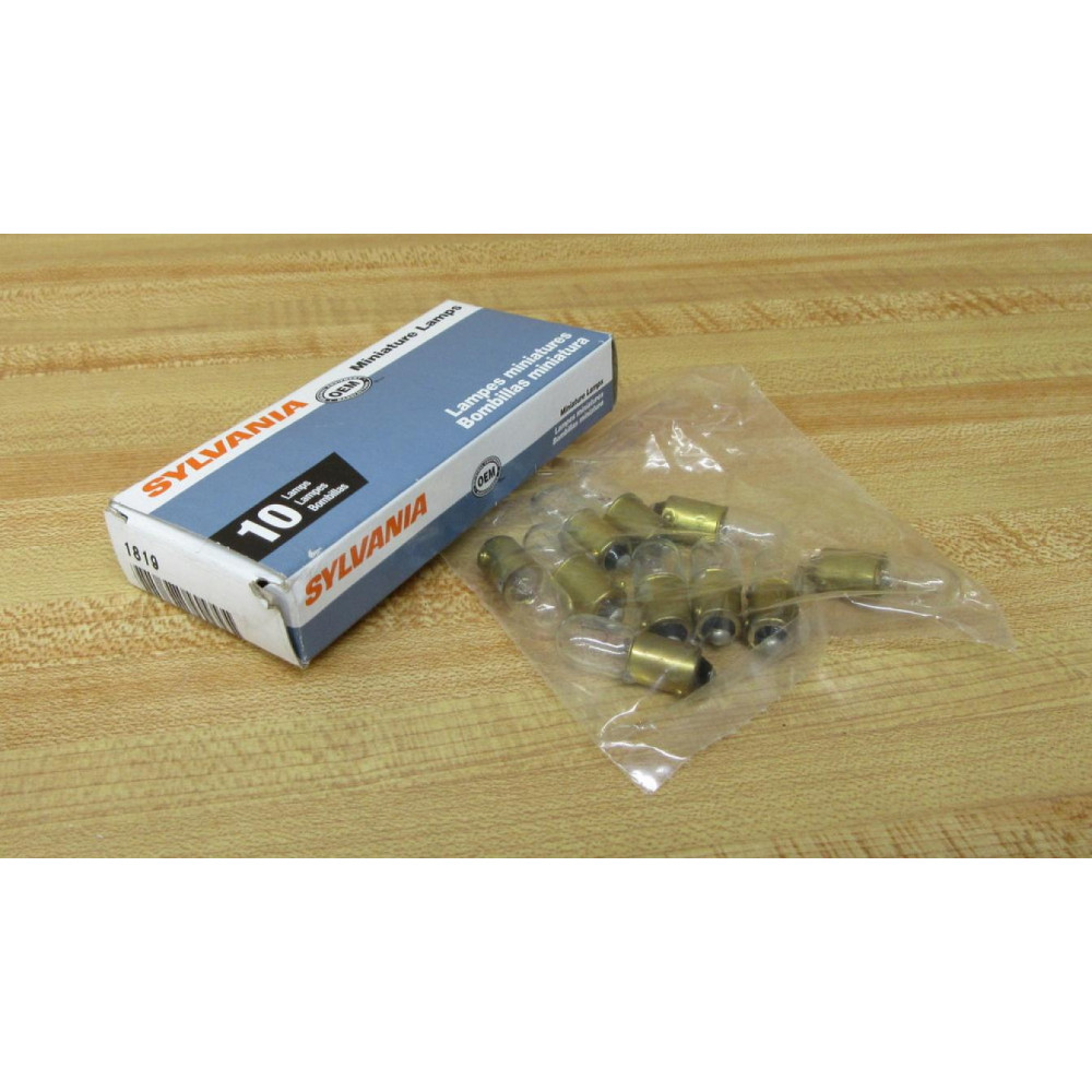 Generic 1819 Miniature Lamp Light Bulb (Pack of 10) - New No Box