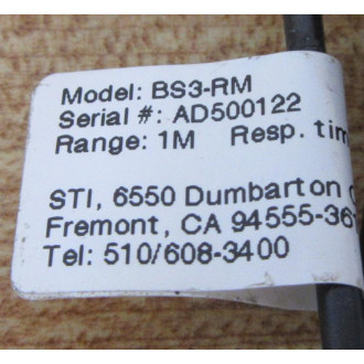 STI BS3-RM Receiver Cable BS3RM - New No Box