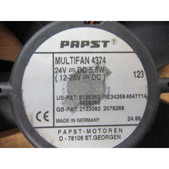 Papst 4374 Multifan 4374 - Used Papst 4374 Multifan 4374 - Used