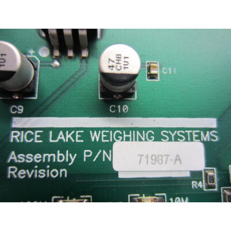 Rice Lake 71987 Circuit Board - Used