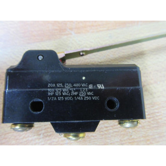 Honeywell  Micro Switch BA-2RV6-A2 Basic Limit Switch wLever BA2RV6A2 - New No Box