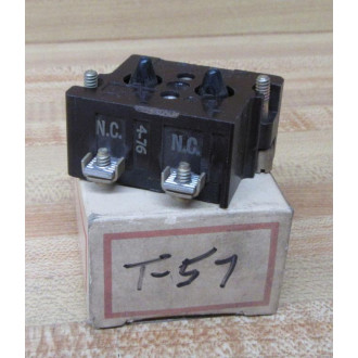 Cutler Hammer 10250T57 Contact Block 2N.C.
