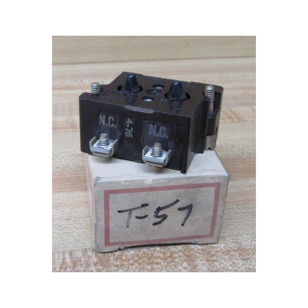 Cutler Hammer 10250T57 Contact Block 2N.C.