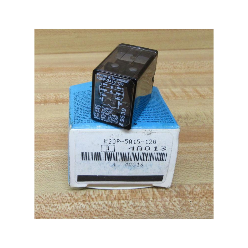 Potter & Brumfield K20P-5A15-120 Relay K20P5A15120 Potter & Brumfield K20P-5A15-120 Relay K20P5A15120