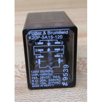 Potter & Brumfield K20P-5A15-120 Relay K20P5A15120