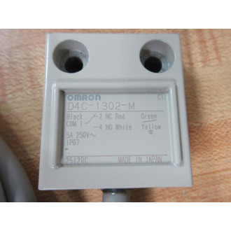Omron D4C-1302-M Limit Switch wPushbutton  D4C1302M - Used