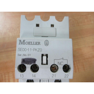 KlocknerMoeller SE00-11-PKZ0-24VDC Contactor SE0011PKZ024VDC - Used
