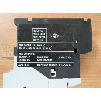 KlocknerMoeller SE00-11-PKZ0-24VDC Contactor SE0011PKZ024VDC - Used