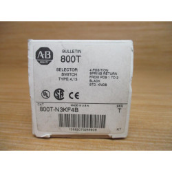 Allen Bradley 800T-N3KF4B Selector Switch 800TN3KF4B Ser. T
