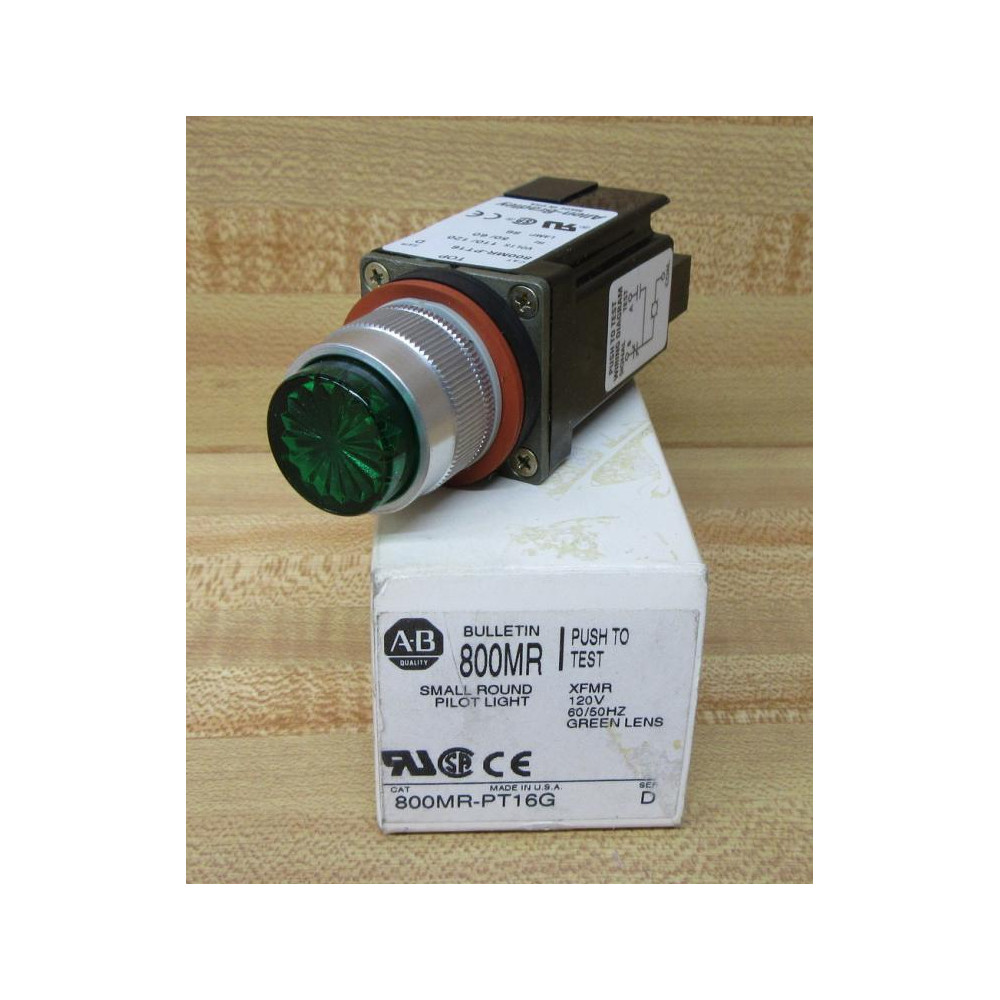Allen Bradley 800MR-PT16G Pilot Light 800MR-PT16 Allen Bradley 800MR-PT16G Pilot Light 800MR-PT16