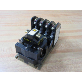 Square D 8501-HO-40 Control Relay 8501-H0-40 Series B - Used
