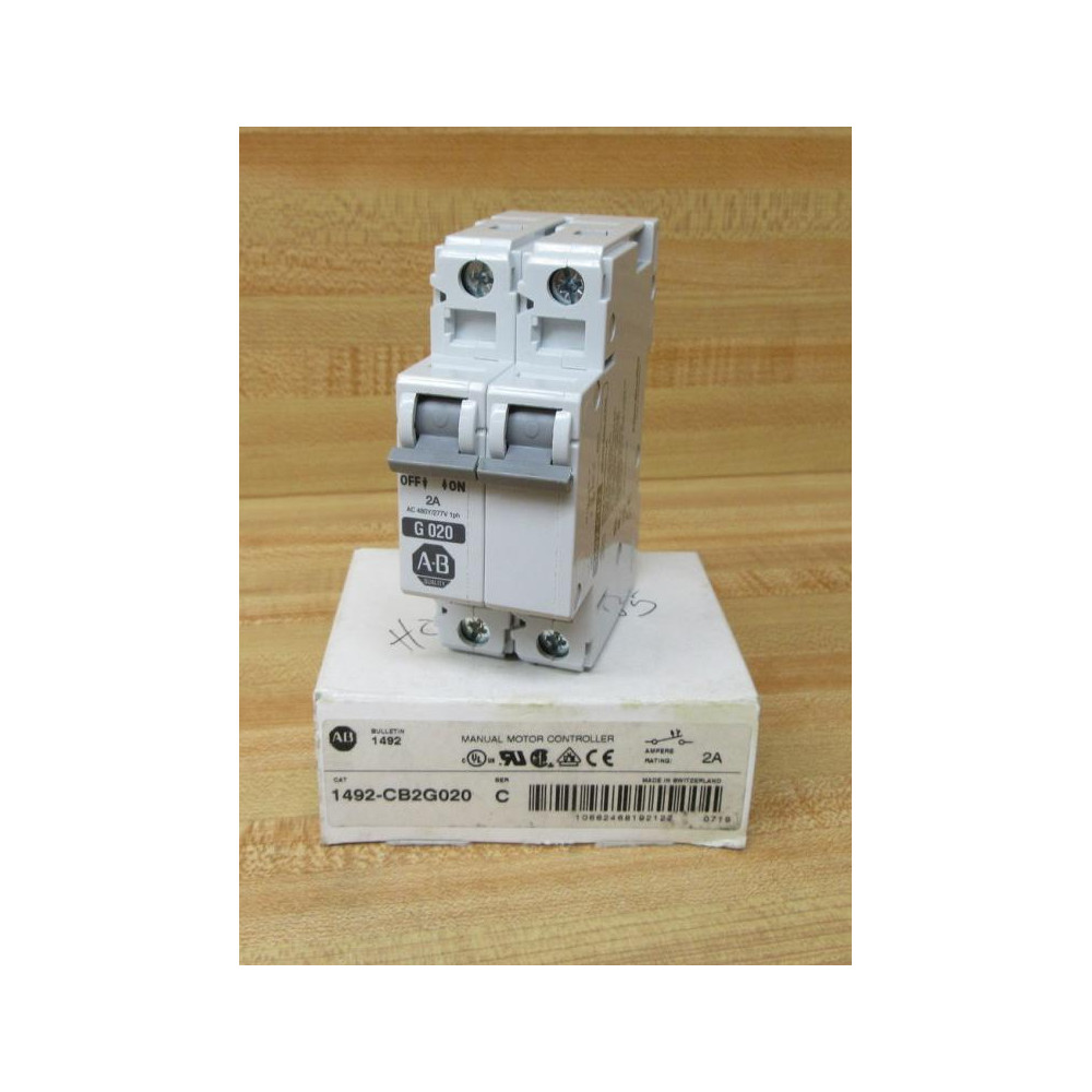 Allen Bradley 1492-CB2-G020 Circuit Breaker 1492CB2G020 Allen Bradley 1492-CB2-G020 Circuit Breaker 1492CB2G020